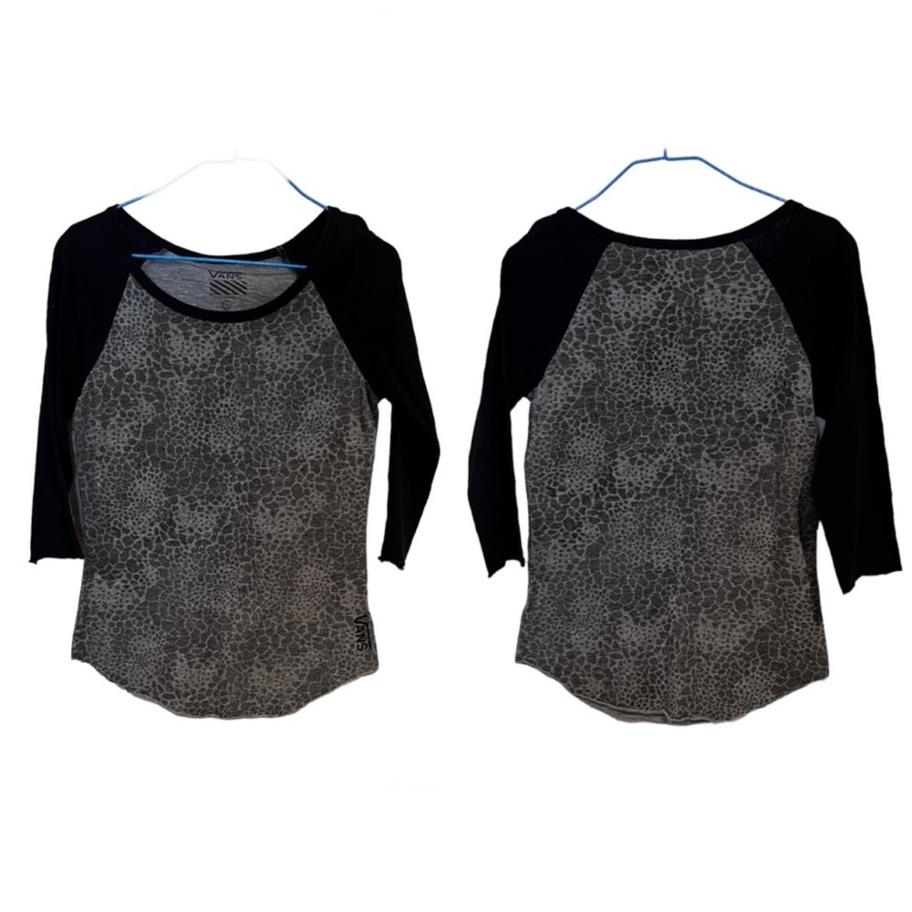 - Vans off the wall classic Black and Gray Women's Top or long sleeve tee - Picture 5 of 5